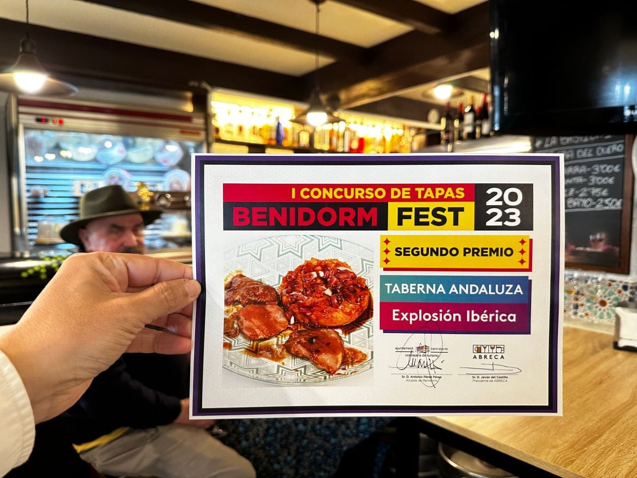 Entrega de premios de Benidorm fest concurso de tapas Entrega de premios de Benidorm fest concurso de tapas