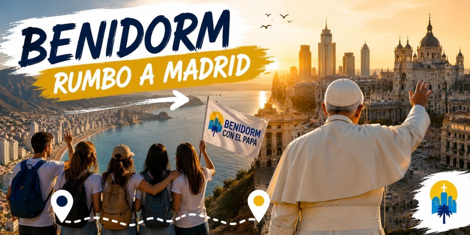 MADRID NOS ESPERA: BENIDORM SE PREPARA PARA EL GRAN VIAJE CON EL PAPA LEÓN XIV MADRID NOS ESPERA: BENIDORM SE PREPARA PARA EL GRAN VIAJE CON EL PAPA LEÓN XIV