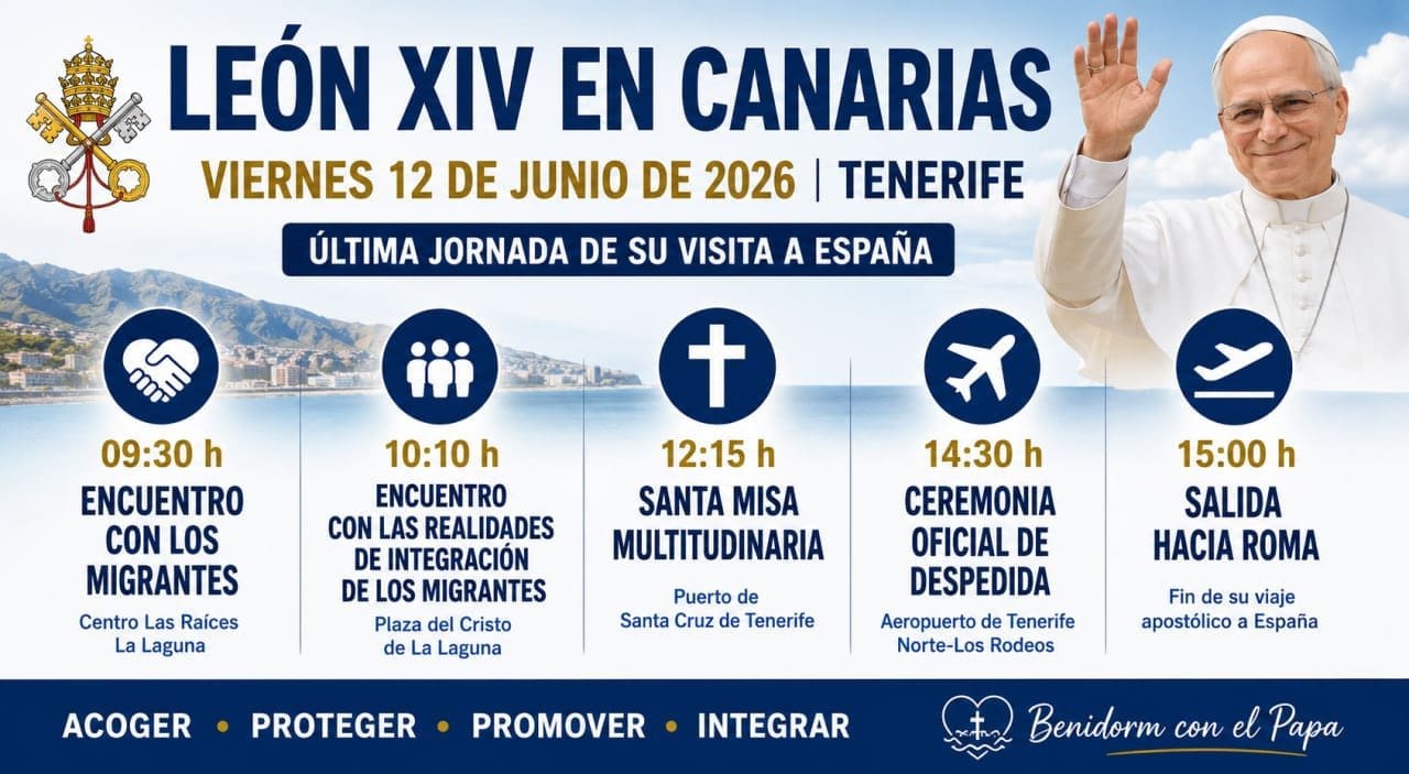 Miles de corazones acompañan a León XIV en su despedida desde Canarias Miles de corazones acompañan a León XIV en su despedida desde Canarias