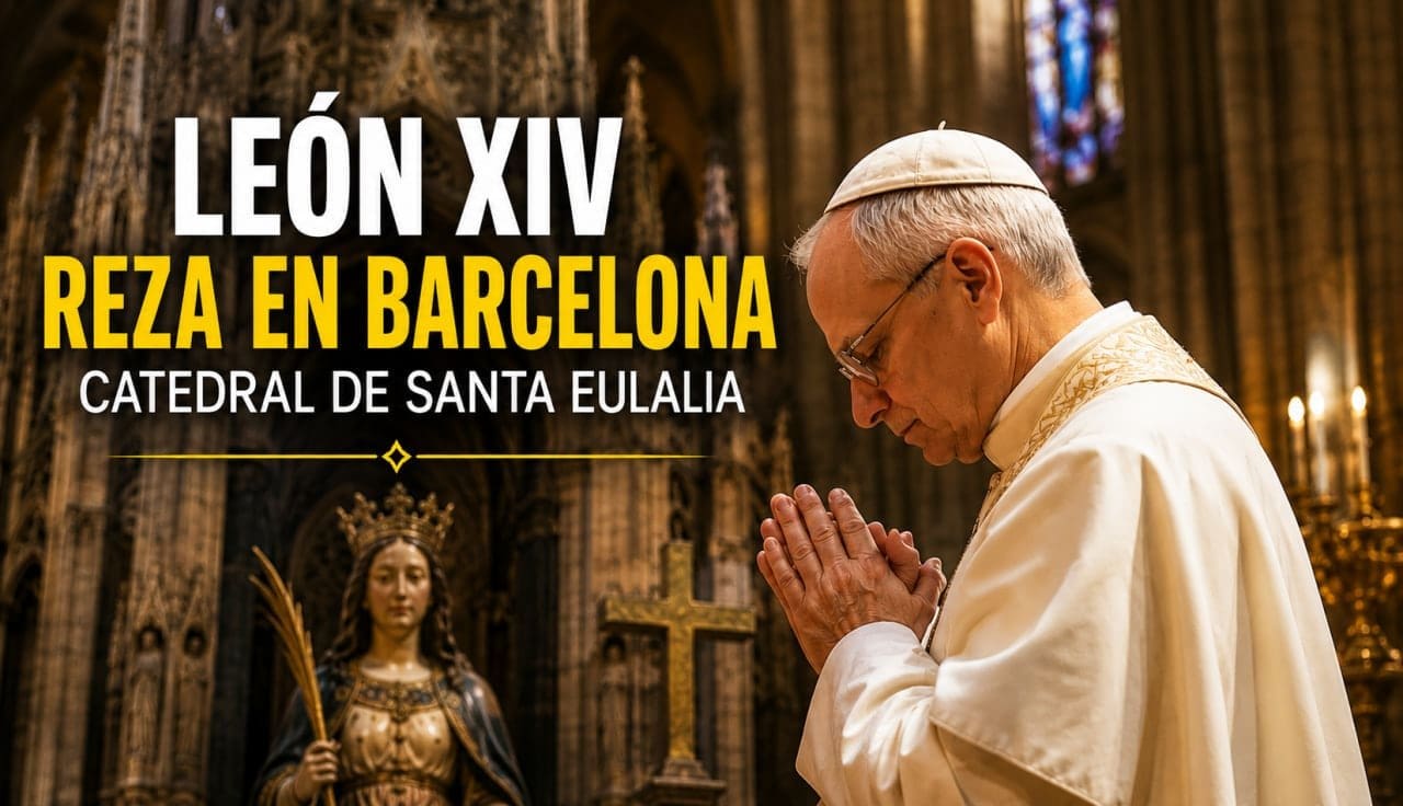 Miles de fieles acompañan a León XIV en un momento histórico en el corazón de Barcelona Miles de fieles acompañan a León XIV en un momento histórico en el corazón de Barcelona