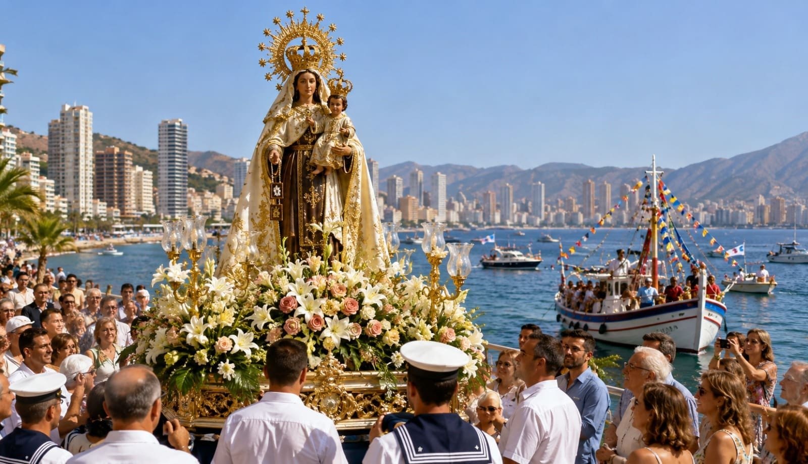 Benidorm celebra el Día del Carmen con su tradicional procesión marinera