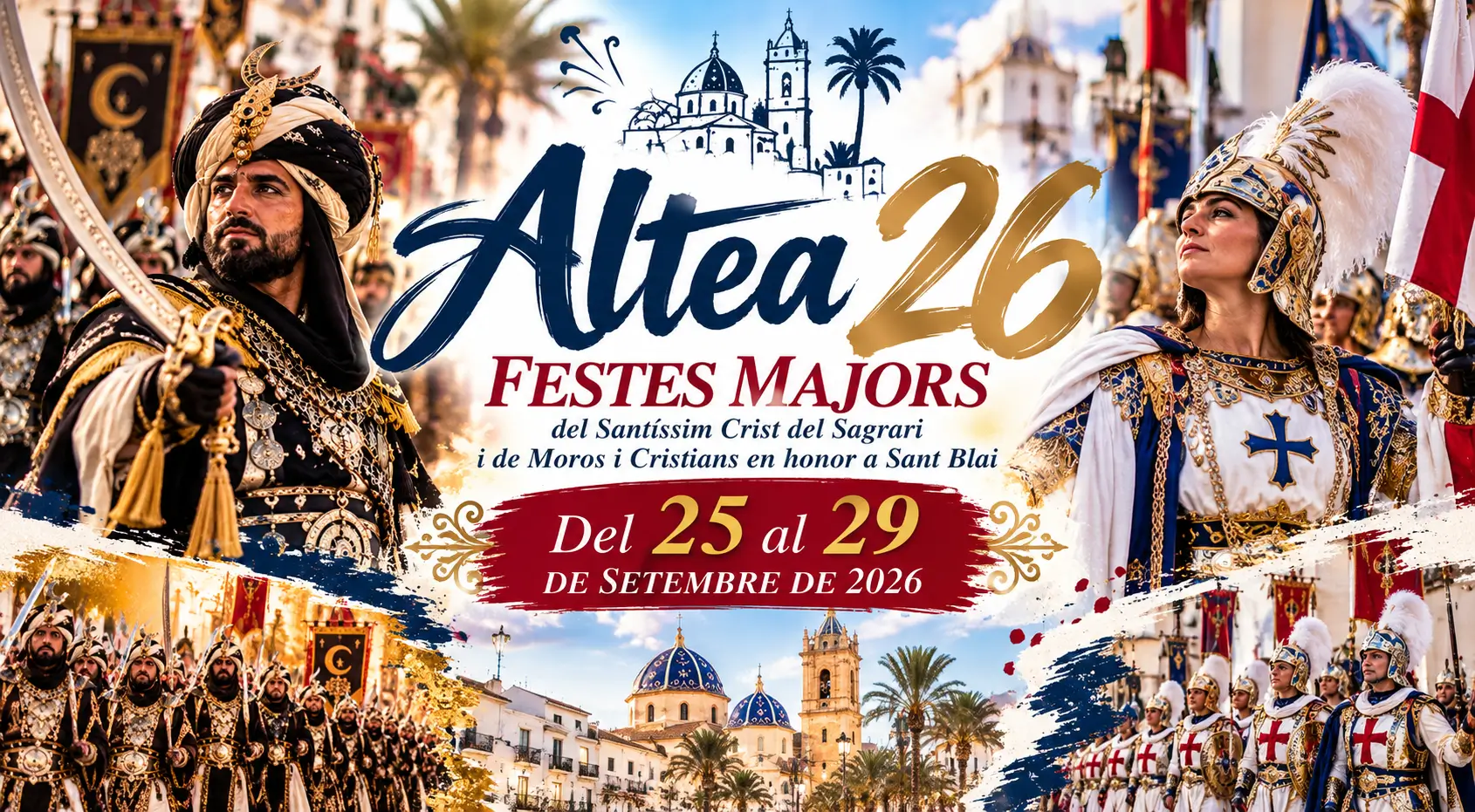 Altea se vuelca con sus Moros y Cristianos: la Entrada Mora toma las calles este sábado a las 19:00 horas