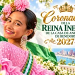 Benidorm corona su ilusión: Nahiara, nueva Reina Infantil 2027 de la Casa de Andalucía