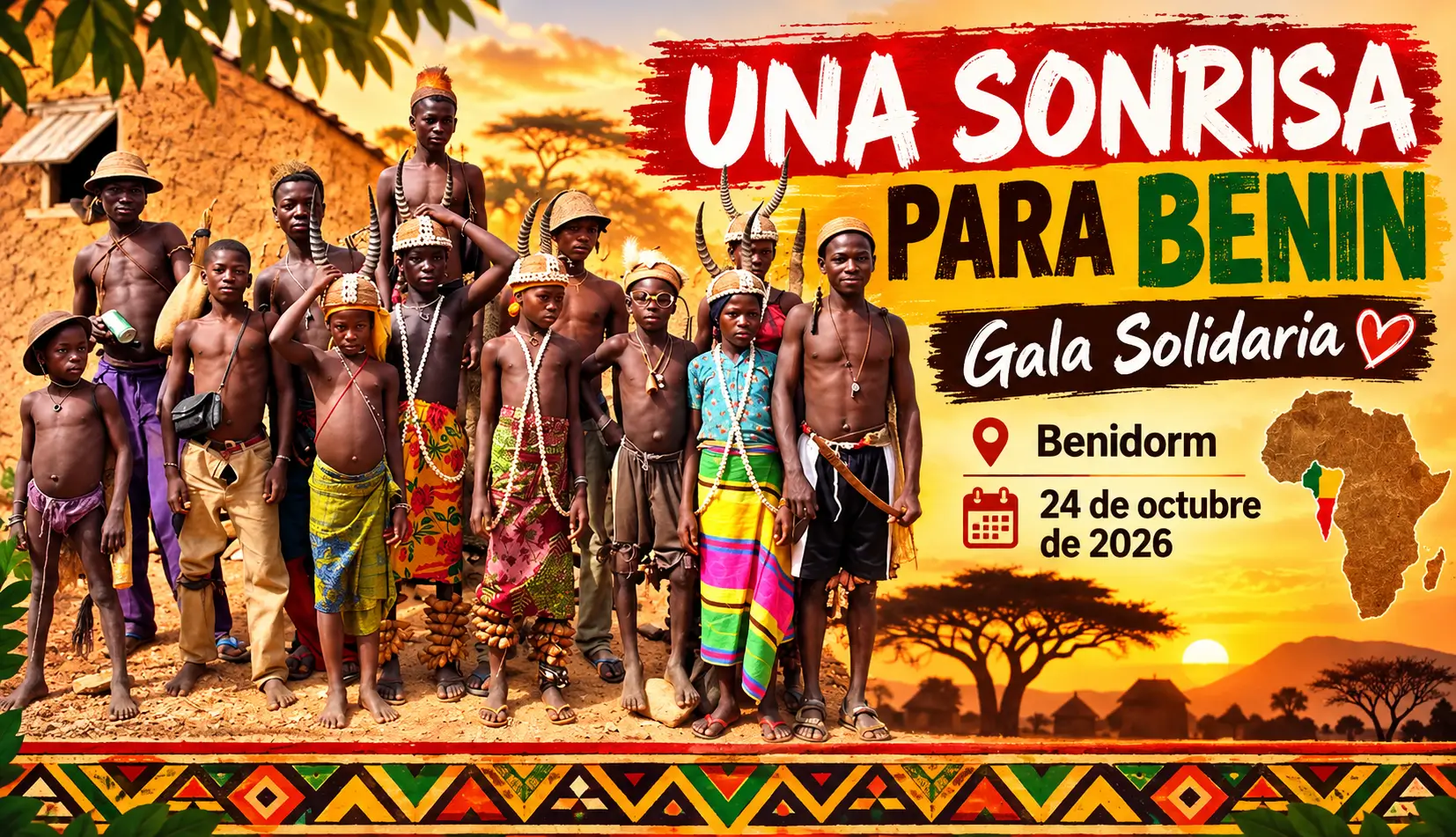 ¡EL DRAMA DE LOS NIÑOS DE BENÍN CONMUEVE A BENIDORM! Una gala solidaria para salvar vidas y devolver la esperanza ¡EL DRAMA DE LOS NIÑOS DE BENÍN CONMUEVE A BENIDORM! Una gala solidaria para salvar vidas y devolver la esperanza